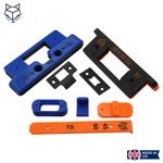 Toolstation (Hiatt) Tubular Latch Faceplate Jig Router Template Kit 35/40/44
