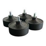 Black 4X Turntable Insulator Foot/Feet for Technics SL1200  & SL1210 MK2  MK7 UK