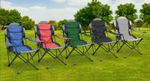 Camping Chair Folding Lightweight High Back Garden Chair Cup Holder & Carry Bag