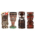 Tiki Mugs Cocktail Ceramic Hawaiian Exotic Glasses Bar Drinkware Cup 280 - 700ML