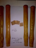 British Ash  4pc x 11"long Hammer handles complete with wedges