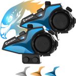 Moman H2E Helmet Intercom Headset Dual Chip Audio Multitasking For Motorcycle