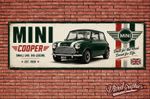 Mini Cooper Garage / Workshop Banner /Poster Motorsport