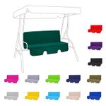 2-3 Seater Replacement Cushion For Garden Swing Bench Hammock Seat Pad Backrest