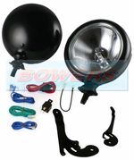 2x 5" BMW Mini Black SpotLights SpotLamps With Black Brackets And Wiring Kit