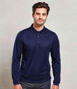 Premier Long Sleeve Coolchecker® Piqué Polo Shirt PR617