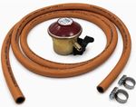 JD Brands Patio Gas Regulator 27mm Clip On with 2m Hose & 2 Clips Free Postage