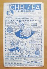 CHELSEA v PRESTON NORTH END 1946/1947 *Good Condition Football Programme*