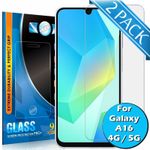2 Pack Gorilla Tempered Glass Screen Protector for Samsung Galaxy A16 4G/5G