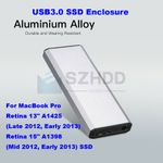MacBook Pro A1425 A1398 Mid 2012 Early 2013 7+17PIN SSD External Enclosure Case