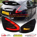 Ford Fiesta Mk7 Mk7.5 2008-2017 LED Dynamic Tinted Smoked Rear Lights Animation 