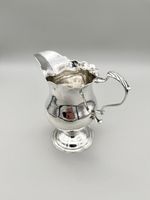 GEORGE III STERLING SILVER CREAM JUG, I.S & A.N, LONDON, 1771