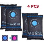 4 Pack Reusable Dehumidifier Bags for Car Home Use 100g Moisture Absorber Bags
