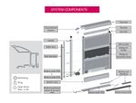 Sliding Door Kit System 3 Doors Set Aluminium Champagne White Gloss Black Matt