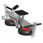 Launching Trolley Boat Cart Hand Trailer Foldable PU Ø 260 mm