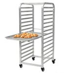 10, 15 or 20 Level Bakery Racking Trolley with 4 Lockable Wheels