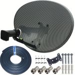 satellite Dish Freesat Sky ZONE 1 Dish MK4 Dish UK elliptical Kit Cables LNB
