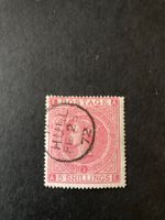 SG126    5/- rose   plate 1 fresh  good colure with  fine HULL CDS CAT £500