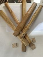 5pc BRITISH Ash Hammer Handles 5  Sizes 14”, 13”, 11” ,11” 11”Comes With Wedges