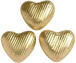 100 GOLD FOIL CHOCOLATE LOVE HEARTS WEDDING FAVOURS VALENTINES