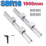 2pcs SBR16-1000mm Linear Slide Rail Shaft + 4Pcs SBR20UU Bearing Block For3D CNC
