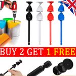 Drill Paint Pot Plaster Mixer Stirrer Mixing Mix Paddle Whisk Reusable ABS UK