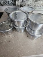 12 PACKS Moi Moi Reusable Aluminium Cup Bowl Set with Lids SLIGHT FACTORY DEFECT