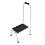 NEW! Single Caravan Step Stool Steel Non Slip Rubber Tread Safety with Handle