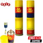 2 Clipper Universal High Quality Butane Gas Lighter Refill Fluid Fuel 300ML