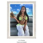 Yasmina Khan Hand Signed Sexy Adult Film Autograph Bikini Post A4 Photo COA