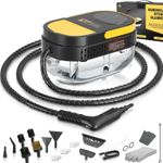 Gautye Steam Cleaner, 3-Level Adjustable Handle, 15s Heat-Up, 1.6L Tank Yellow