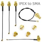 RP SMA Female to U.FL IPX Pigtail Cable WiFi Antenna Extension 2 Pack