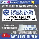 Driving Instructor Roof Box Graphics stickers decals Printed sign Learner School