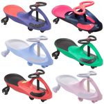SWING CAR RIDE ON SWIVEL SCOOTER CHILDRENS TOY KIDS WIGGLE GYRO TWIST & GO GIFT
