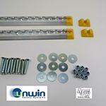 2 x 20" UNWIN KOLLER Surface Rail Track Camper Motorhome Van Minibus Seat Y