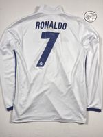 Real Madrid Adidas Ronaldo #7 Long Sleeve Home Shirt 2016/2017 Men’s Size Medium