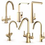 Bristan Brushed Brass Kitchen Sink Mixer Taps Easyfit Choice Of Styles