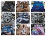 3D Animal Print Duvet Cover Set Duvet Cover Sheet Pillowcase Single Double King