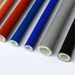 Silicone / Fibreglass Fire Sleeving Protective Heat Shield Sleeve Red 4mm-100mm