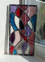 Hand-made stained glass panel