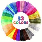 3D Pen Filament Refills PLA 32 Colors 3D Printing Pen Filament 1.75mm for Kids
