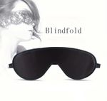 Blindfold Leather PU Eye Cover Mask Couples Bondage Romantic Sexy Erotic - Black
