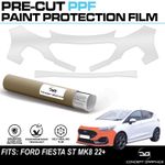 Front Bumper Stone Guard PPF Paint protection film Kit For Ford Fiesta ST MK8