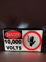 Jurassic Park electric fence Sign Light 