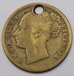 Great Britain Queen Victoria To Hanover Holed Token