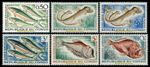 EBS Congo 1961 - Beautiful Deep Sea Fish - full set - CG 142-147 - MNH**