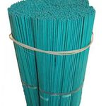 Green Flower Sticks Bamboo Garden Canes Plant Support 18"