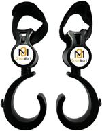2 PCS Buggy Clips Hooks 360 Rotate Shopping Bag Clip Pram Stroller Pushchair New