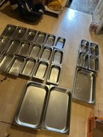 Stainless Steel Gastronorm Steam Table Pan Inserts Containers Assorted Sizes x45