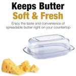 Butter Dish with Lid Holder Storage Kitchen Clear Butter Dish Serving Container
